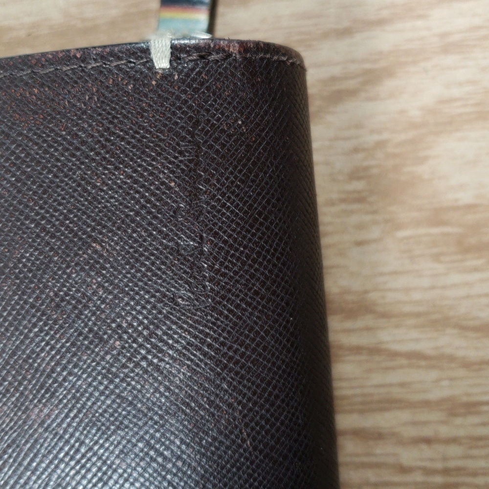 Paul Smith Dark Brown Leather Snap, Zip Bifold Wallet 5.25 x 3.5" - Compartments - Picture 10 of 12